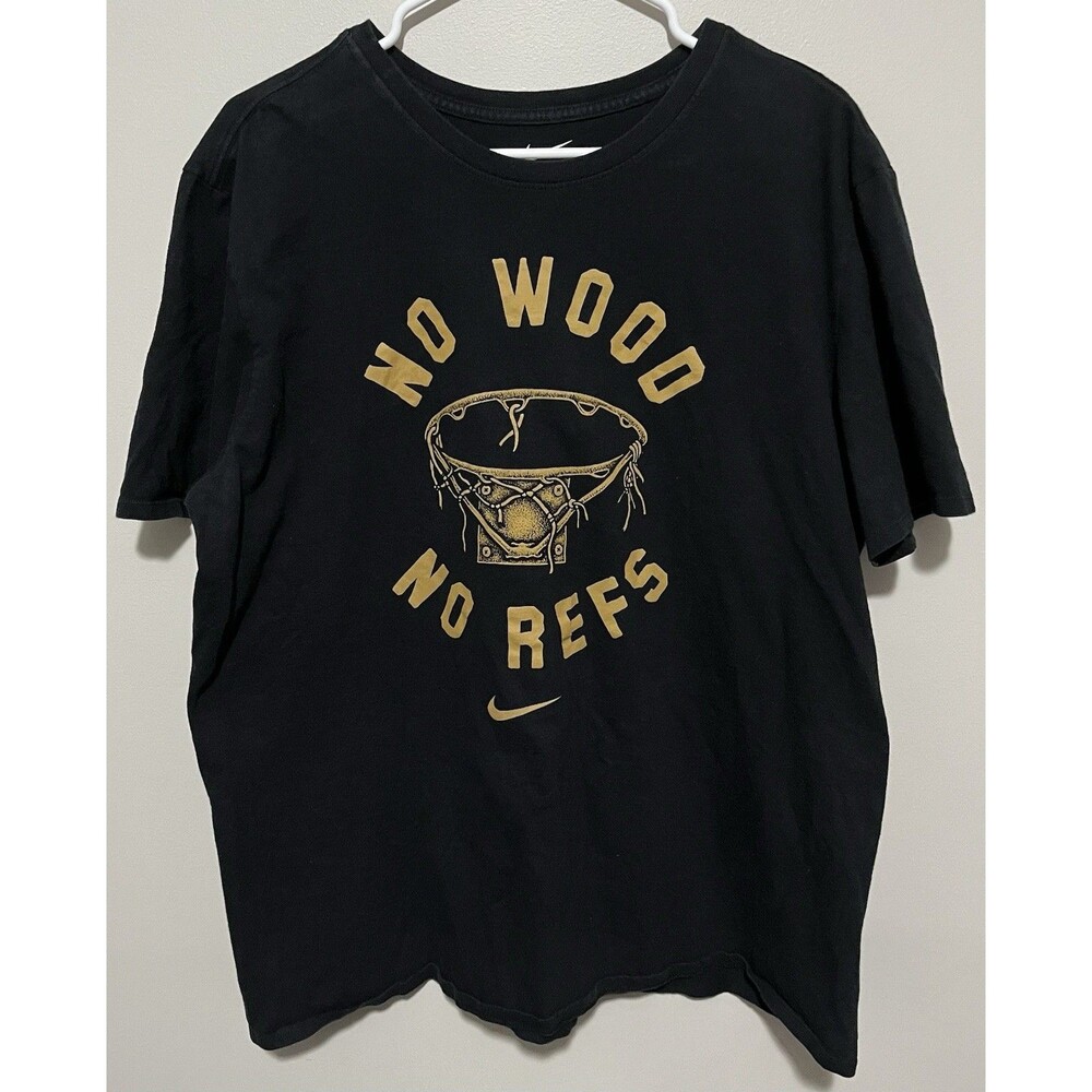 Nike "No Wood No Refs" Men’s black t-shirt Size XL